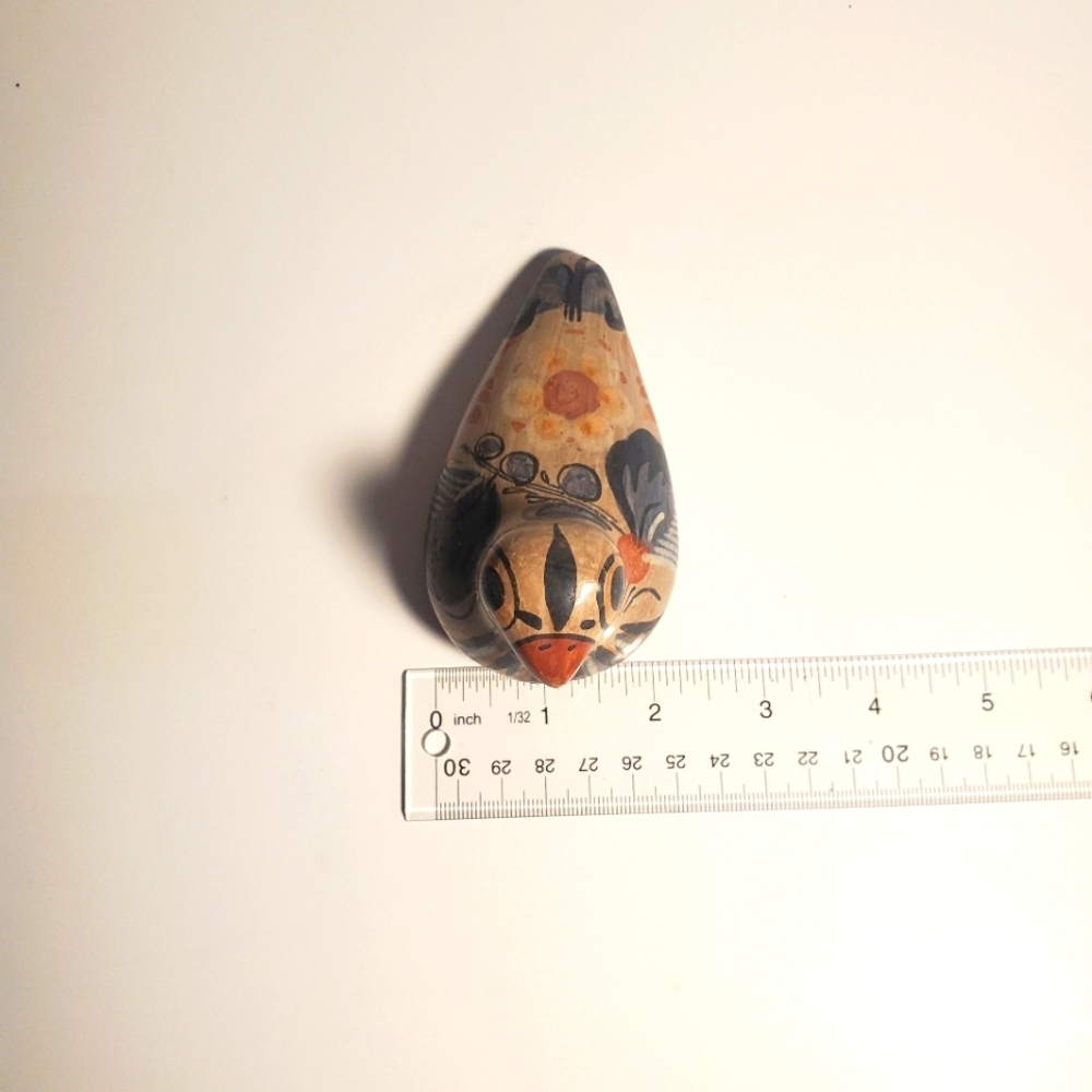 VINTAGE Tonalá Pottery Bird Figurine MCM Mexican Ceramic Folk Art EUC - Picture 11 of 14